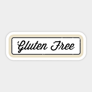 Gluten Free Hipster Logo Sticker